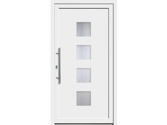 Haustür PLIETSCHE76 Modell 4 weiß ähnl. RAL 9016