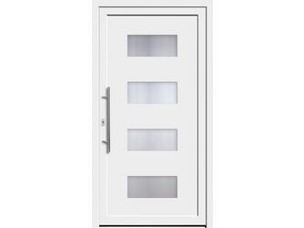 Haustür PLIETSCHE76 Modell 8 weiß ähnl. RAL 9016