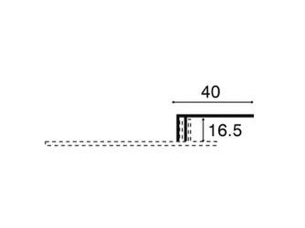 Heering Abdeckprofil 6000mm GRAU 0618 für Lüftungsprofil