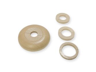 Heizrohrrosette PF Ro H 60x60mm 12-15-18-22mm Echtholz Ahorn