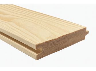 Hobeldiele nordische Fichte unbehandelt A-Sortierung, längsseitige Nut & Feder