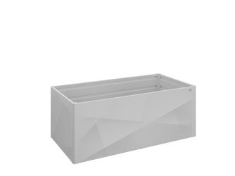 HochBeet 2 x 1 X-Design silber- metallic 2010x1020x770mm