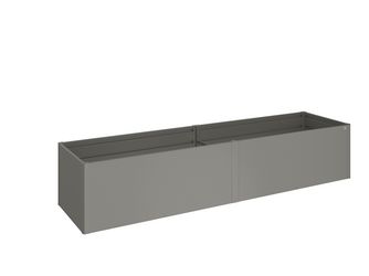 HochBeet Gr. 4x1 quarzgrau- metallic 3970x1020x770mm