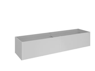 HochBeet Gr. 4x1 silber- metallic 3970x1020x770mm