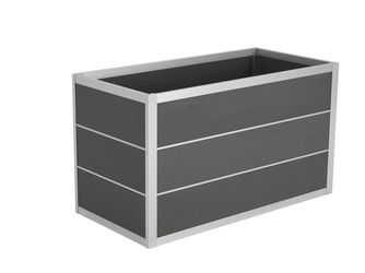 Hochbeet WPC Norderney, WPC Schiefergrau, Alu silber, HB130, ca. 120x60x70 cm (BxTxH) Hochbeet WPC Norderney, WPC Schiefergrau, Alu silber, HB130, ca. 120x60x70 cm (BxTxH)