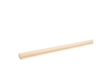 Hohlkehl Kiefer astrein roh 15x15x2400mm Massiv, roh