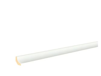 Hohlkehl RAL 9003 Weiß 22x22x2400mm Massiv, Endbehandelt