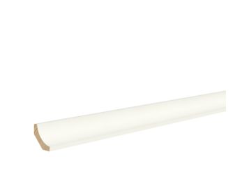 Hohlkehl RAL 9003 Weiß 28x28x2400mm Massiv, Endbehandelt