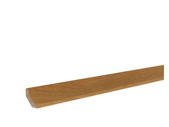 Hohlkehlleiste Eiche 28x28x2400mm massiv, farblos endbehandelt