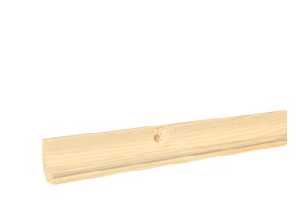 Hohlkehlleiste Fichte verzi 20x36x2400mm astig, massiv, roh
