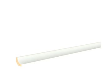 Hohlkehlleiste RAL 9016 22x22x2400mm Massiv, Endbehandelt