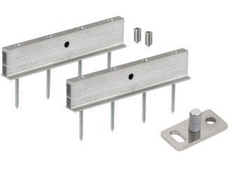 Holz Adapter Set, direkte Verschraubung auf Türblatt, Tragkr. 80kg