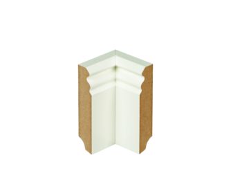 Innenecke SKL-P90 Matt Weiss 225x120x50mm (Inhalt: 1 Ecke)