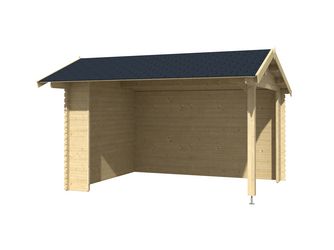 Kirian 300 Blockbohlenhaus 28mm naturbelassen