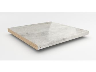 Küchenarbeitsplatte AF 30/133 eins. gerundet 3050x600mm BN230 Si beton weiß