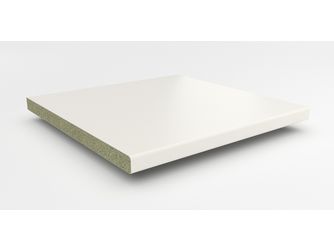 Küchenarbeitsplatte AF 40/133 Hydro beids. gerundet A242 C uni weiß Küchenarbeitsplatte AF 40/133 Hydro beids. gerundet A242 C uni weiß