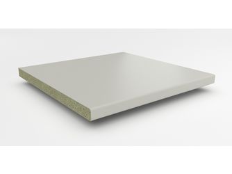 Küchenarbeitsplatte AF 40/133 Hydro beids. gerundet A402 C hellgrau Küchenarbeitsplatte AF 40/133 Hydro beids. gerundet A402 C hellgrau