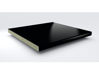 Küchenarbeitsplatte AF 40/133 Hydro eins. gerundet 4100x650mm A1 C schwarz Küchenarbeitsplatte AF 40/133 Hydro eins. gerundet 4100x650mm A1 C schwarz