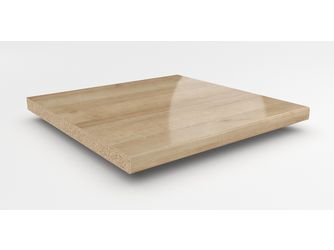 Küchenarbeitsplatte AF 40/133 beids. gerundet EIL320 SI lago eiche hell