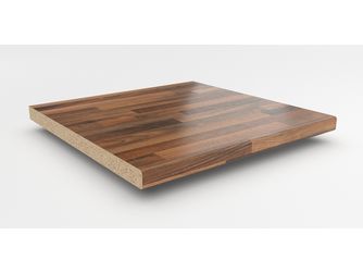 Küchenarbeitsplatte AF 40/133 eins. gerundet 3050x1200mm NU742 PoF nussbaum butcherblock hell Küchenarbeitsplatte AF 40/133 eins. gerundet 3050x1200mm NU742 PoF nussbaum butcherblock hell