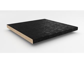 Küchenarbeitsplatte AF 40/133 einseitig gerundet A1 CE schwarz Küchenarbeitsplatte AF 40/133 einseitig gerundet A1 CE schwarz