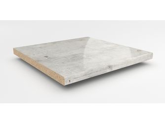Küchenarbeitsplatte AF 40/133 einseitig gerundet BN230 SI beton weiß
