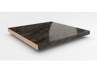Küchenarbeitsplatte AF 40/133 einseitig gerundet BZ715 SI bronzit braun Küchenarbeitsplatte AF 40/133 einseitig gerundet BZ715 SI bronzit braun