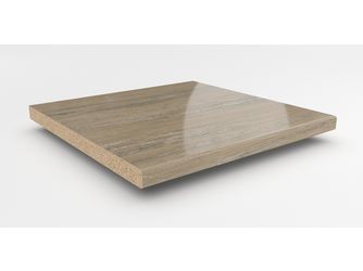 Küchenarbeitsplatte AF 40/133 einseitig gerundet M372 SI marmor medusa beige
