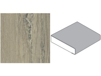 Küchenarbeitsplatte AF 40/133 einseitig gerundet M372 SI marmor medusa beige