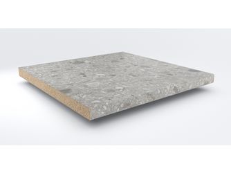 Küchenarbeitsplatte AF 40/133 eins. gerundet 5200x1200mm MK424 Si boston terrazzo Küchenarbeitsplatte AF 40/133 eins. gerundet 5200x1200mm MK424 Si boston terrazzo