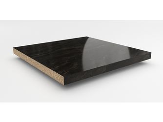 Küchenarbeitsplatte AF PP 38 BZ173 Si bronzit schwarz 4100x900x39mm - 823200
