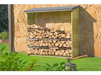 Kaminholzregal BASIC Kiefer 188x69x183cm