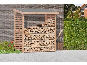 Kaminholzregal KAMO L, Lärche europäische Lärche 200x75x200