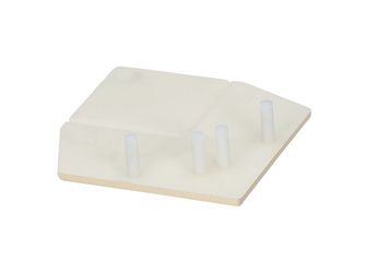 Keralit Abdeckkappe für Außeneckprofil Elfenbein