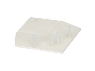 Keralit Abdeckkappe für Außeneckprofil Weiss - Classic (mit Holzmaserung)