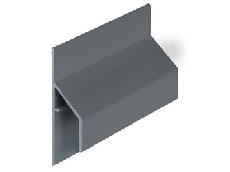 Keralit Anschlussprofil 17mm Basaltgrau classic 600cm