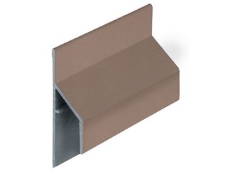 Keralit Anschlussprofil 17mm Braungrau - Classic (mit Holzmaserung) 600cm