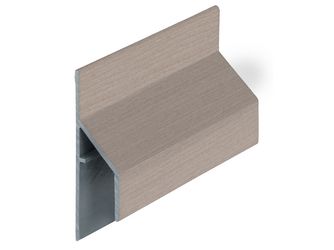 Keralit Anschlussprofil 17mm Ceder gealtert - Classic (mit Holzmaserung) 600cm