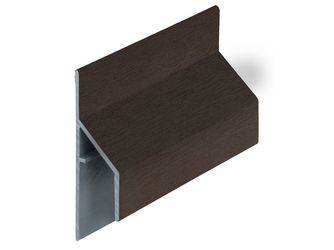 Keralit Anschlussprofil 17mm Dunkelbraun classic 600cm