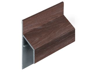 Keralit Anschlussprofil 17mm Folie Braun Eiche 600cm