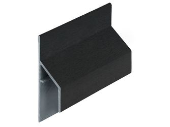 Keralit Anschlussprofil 17mm Graphitschwarz classic 600cm