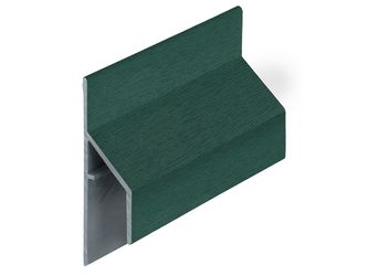 Keralit Anschlussprofil 17mm Moosgrün - Classic (mit Holzmaserung) 600cm