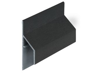 Keralit Anschlussprofil 17mm Schwarz classic 600cm