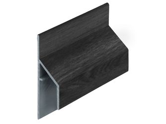 Keralit Anschlussprofil 17mm Schwarz eiche 600cm