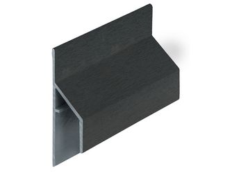 Keralit Anschlussprofil 17mm Schwarzgrün - Classic (mit Holzmaserung) 600cm