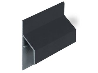 Keralit Anschlussprofil 17mm Schwarzgrau classic 600cm