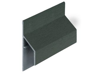 Keralit Anschlussprofil 17mm Tannengrün - Classic (mit Holzmaserung) 600cm