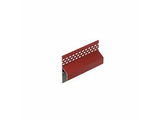 Keralit Anschlussprofil Ventilation 17mm Rot - Classic (mit Holzmaserung) 600cm