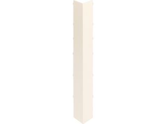 Keralit Dachrand Außeneckstück 350x35mm Creme classic nerf