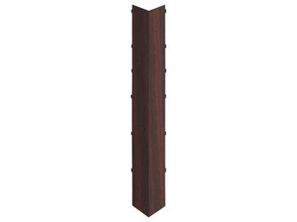 Keralit Dachrand Außeneckstück 350x35mm Mahagoni - Classic (mit Holzmaserung)